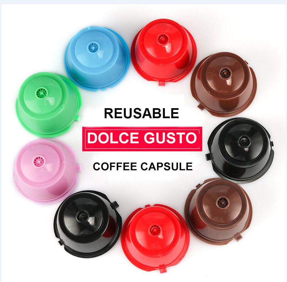 3 Stks/partij Herbruikbare Hervulbare Koffie Capsule Voor Nescafe Dolce Gusto Food-Grade Plastic Dolci Gusto Koffie Filters Mini Machine