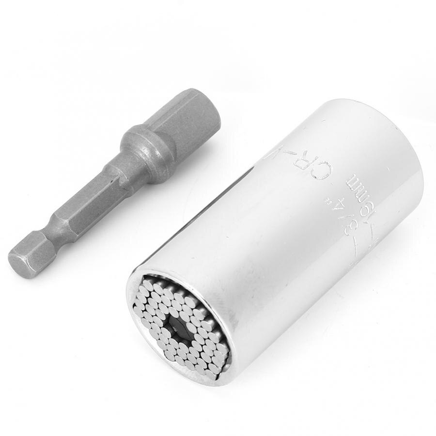 Universal vridmomentnyckel huvudset hylsa 7-19mm 3/8 tums borrspärr multi 55 stål med vevstake manuellt handverktyg