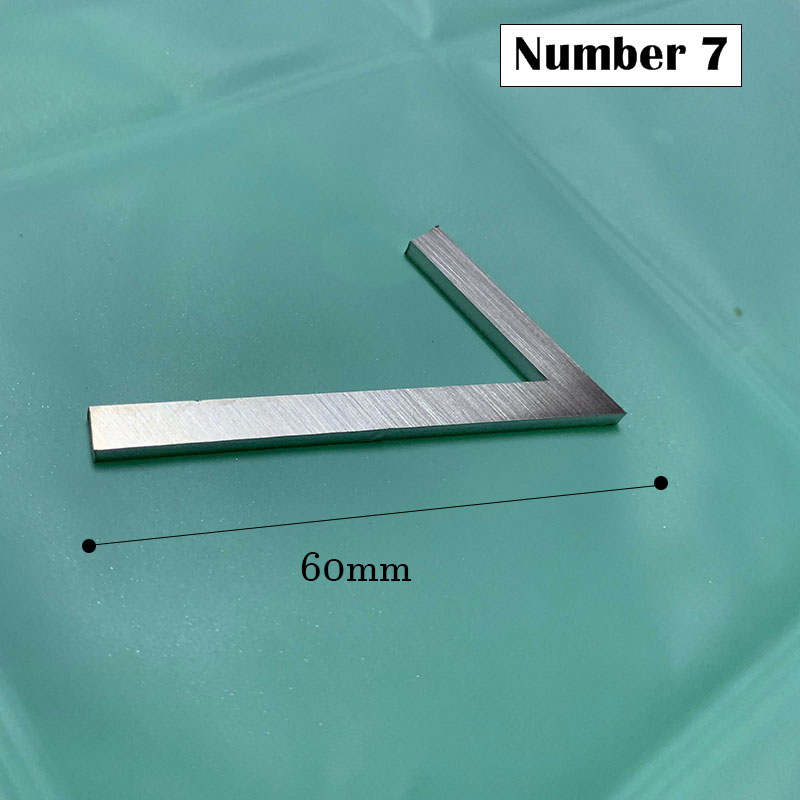 60mm Stainless Steel Self Adhesive House Number Sticker Metal Doorplate Home Door Plaque Numbers Sign For Mailbox Street Numbers: Orange