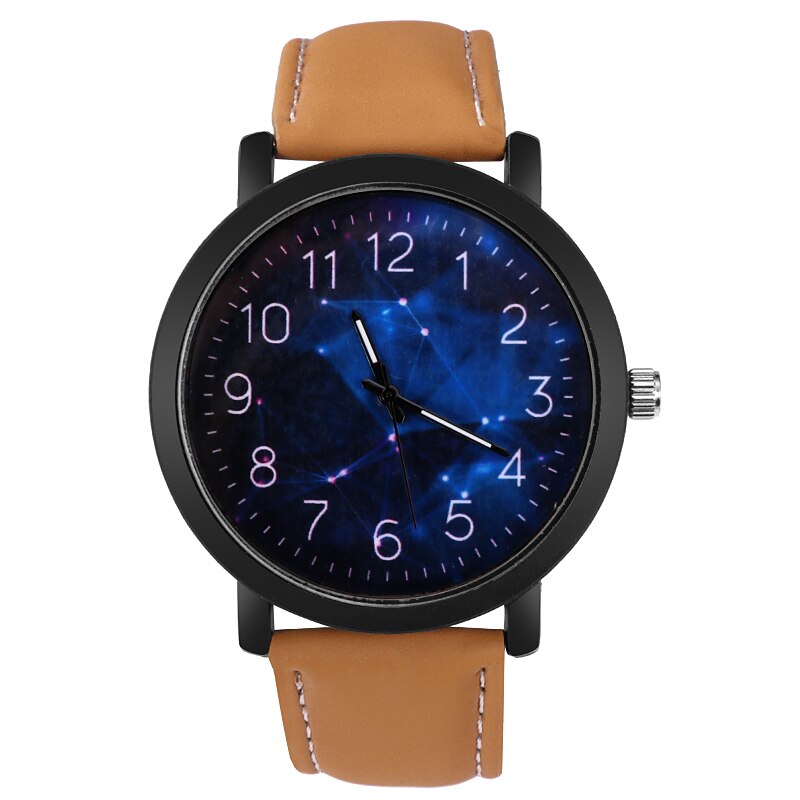 Męski zegarek moda drewno ziarno dial Casual skórzany zegarek kwarcowy mężczyźni zegarki luksusowy zegarek na rękę Hombre godzina mężczyzna zegar: Niebieski