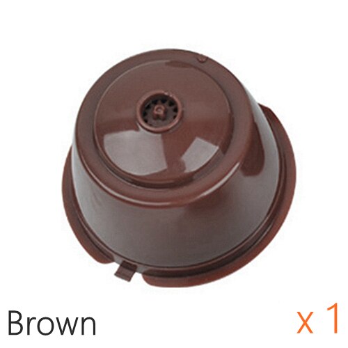Kaffekapsel 3-- pack genanvendelig filterkop til nescafe dolce gusto genopfyldelige hætter filterkurve pod: Brun  x1