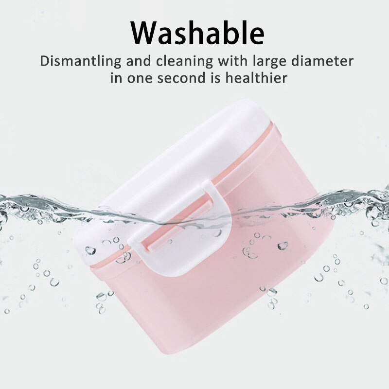 1Pcs Portable Baby Milk Powder Box PP Milk Powder Box Snack Food Storage Box with Handle Size S/L