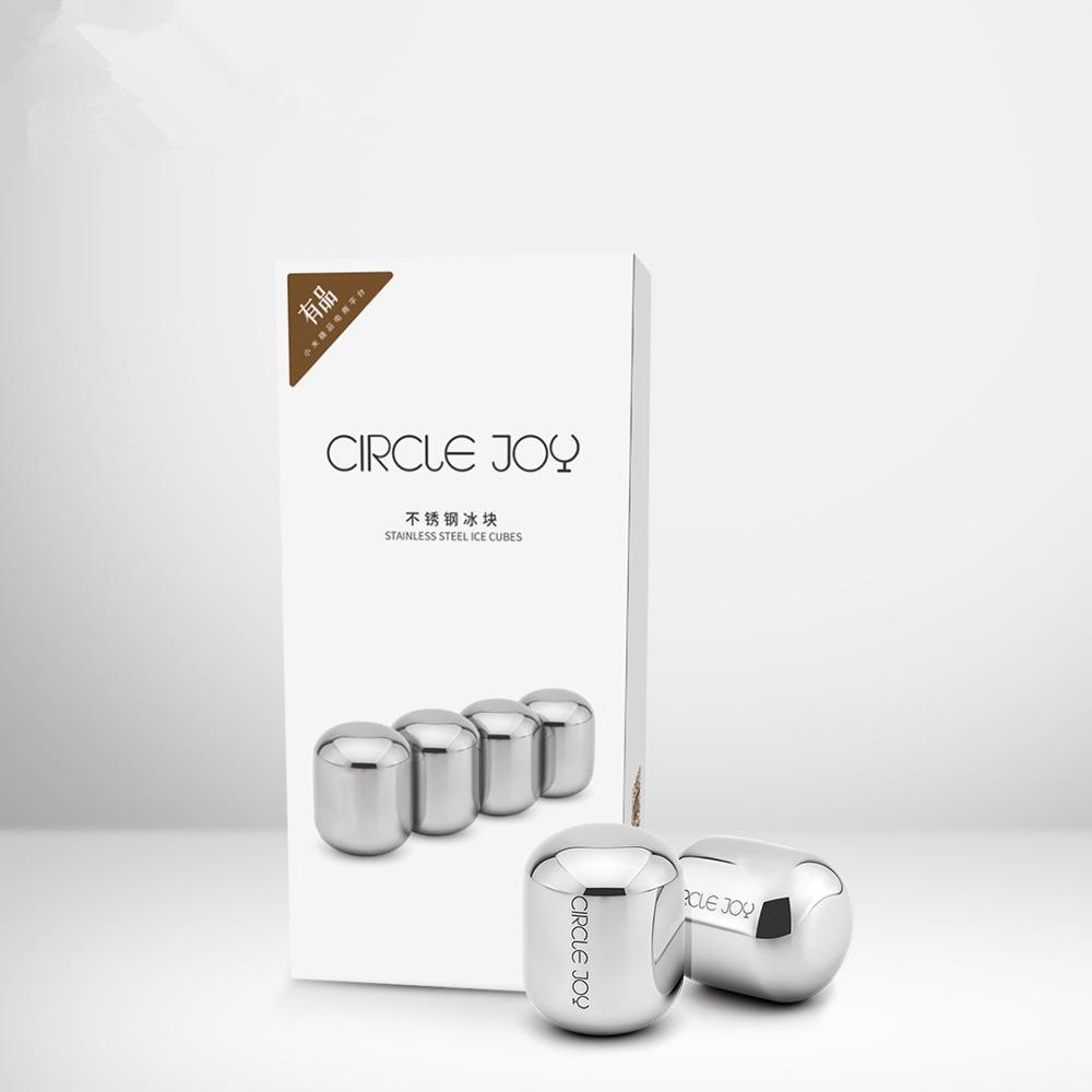 Original Circle Joy Ice Cube 304 Stainless Steel Washable Long-term Use Ice Maker For Wine Corks Fruit Juice: Default Title