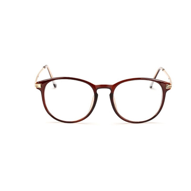 Elbru Klassieke Mode Plain Bril Retro Kleurrijke Brillen Comfortabele Grote Metalen Bril Frame Clear Lens Bril Unisex