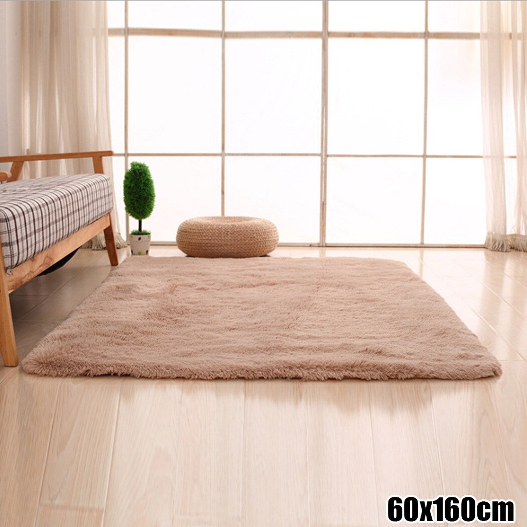 Plush Carpet Fluffy Area Rug Shaggy Long Pile Soft Doormat Bedroom Floor Mats Made Of High Materials Durable