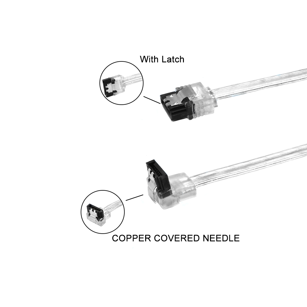 SATA 3.0 III 6 Gb/s 10 cm Harde Schijf Data Seriële ATA Rechte Kabel 26AWG voor HDD SSD snoer lijn 7pin sata kabel 10 CM