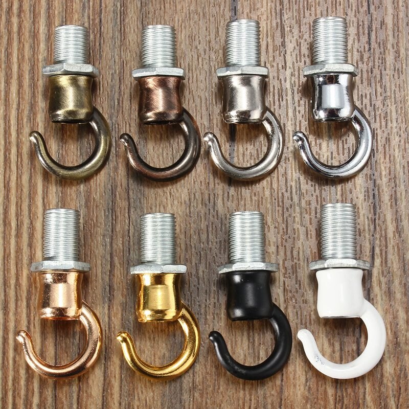 10mm -säikeinen  m10 retro -antiikki -vintage -metallikatto -ruusuvalo kattokruunu, jossa ruuviliittimet, jotka avaavat sileän tyylin