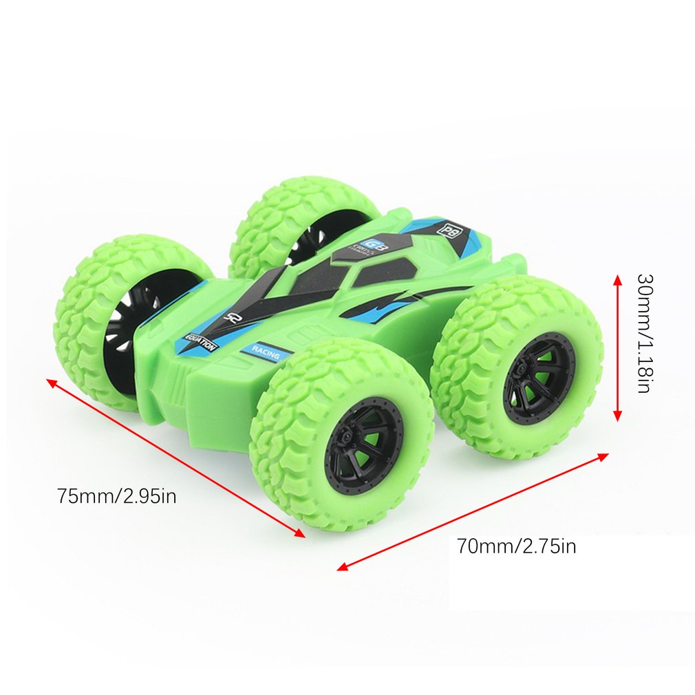 Children Inertia Double-sided Dump Truck Resistant Falling 360 Tumbling Spinning Toy Car Turned To Kid Toys