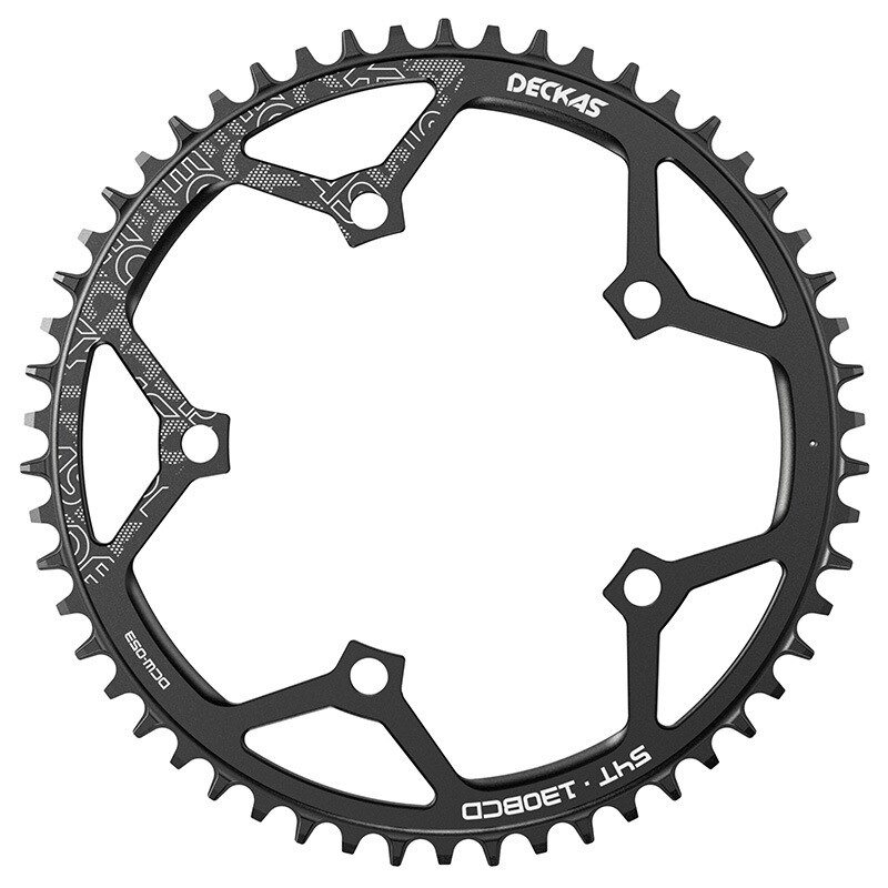 Deckas-platos y bielas redondos para bicicleta de montaña, plato para bielas, 130BCD, 50T/52T/54T/56T/58T, 130mm