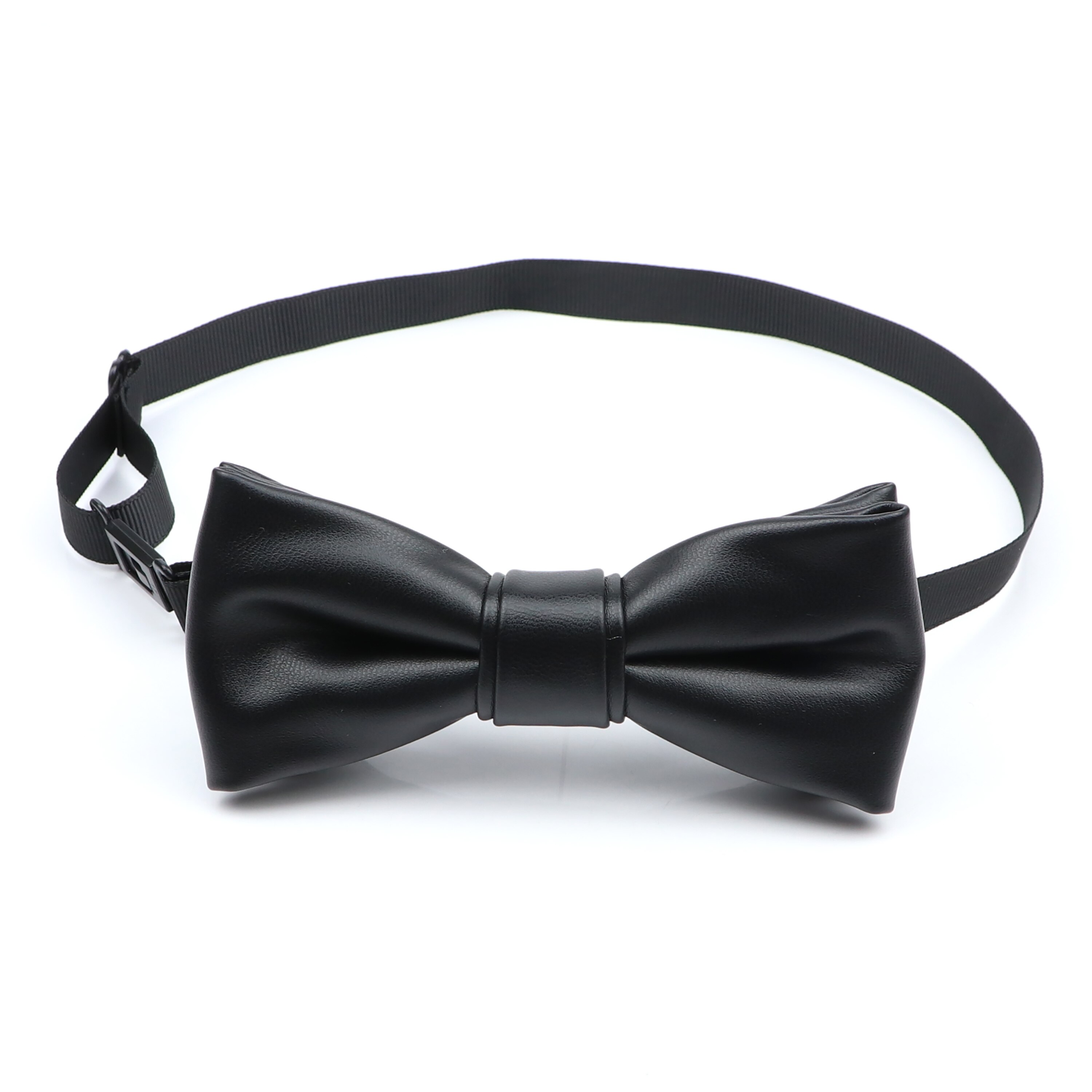 Pajarita de retales para hombre y mujer, corbata de piel sintética negra, mariposa roja, dorada y plateada, corbatas de de boda para hombre