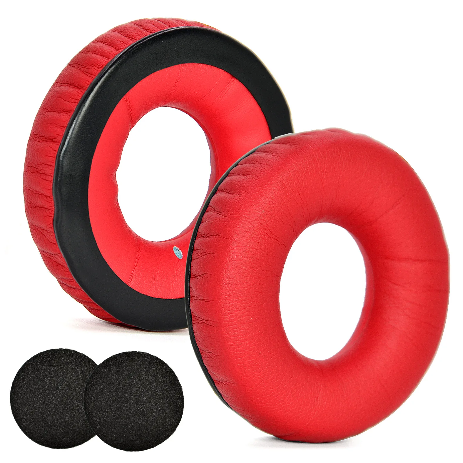 Coussinets d'oreille pour Sennheiser HD25-1, HD25, HD25SP, 25SP-II, oreillettes de remplacement pour écouteurs, housse de coussin: Rouge