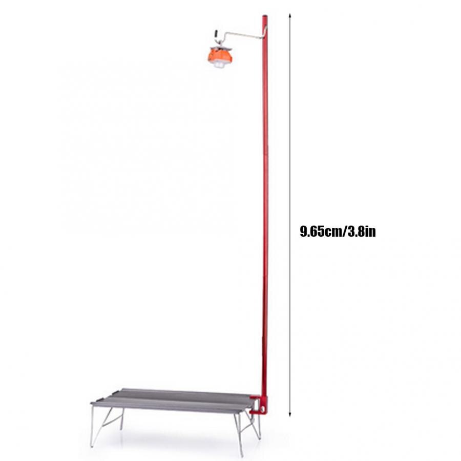 Outdoor Camping Picnic Portable Light Pole Lamp Pole Travel Aluminum Alloy Folding Camp Tent Lantern Light Pole