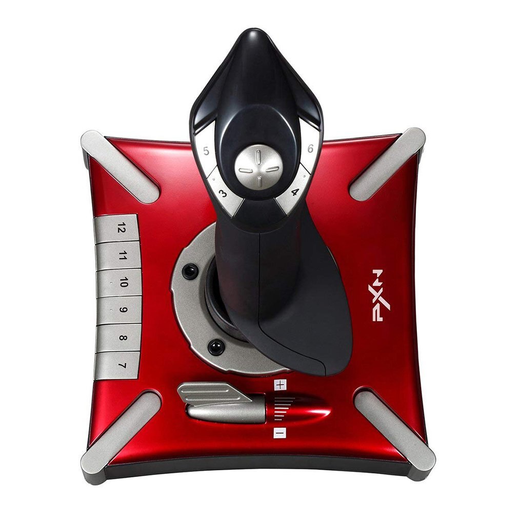 PXN-2119II USB para simulación de juego, Joystick de vuelo con función de vibración, 16 teclas de programación, copa de succión fija ajustable, DC5V