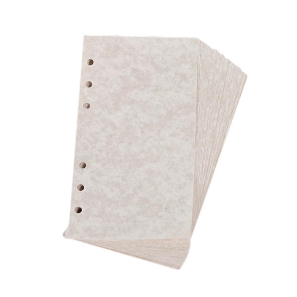 40 Sheets A5 Colorful Filler Papers Page Grid line Inside Pages Planner Filler Papers Loose-Leaf Notebook Accessories 6holes: Beige