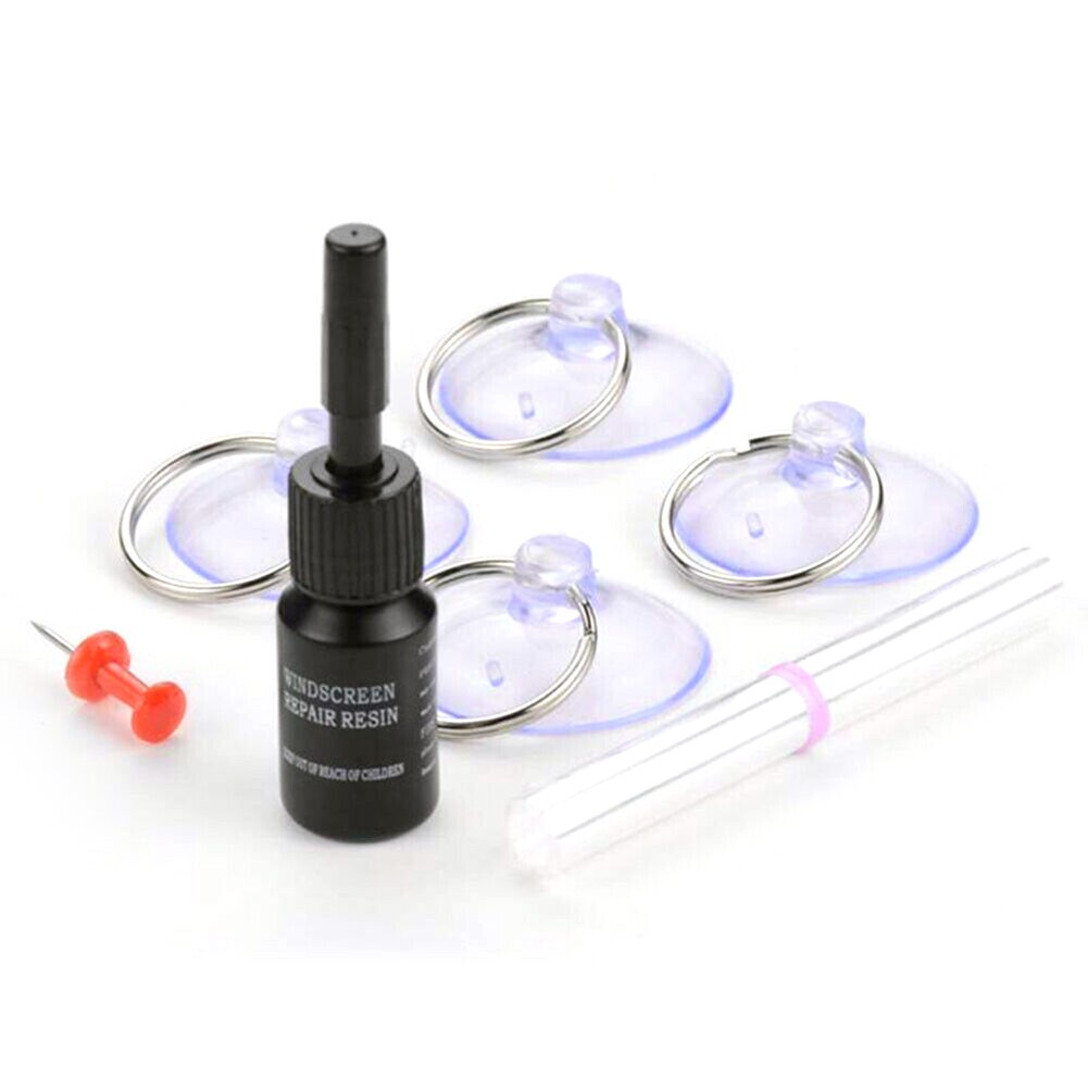 8pcs Glass Repair Tool Car Repair Crack Chip Scratch Winshield Kit