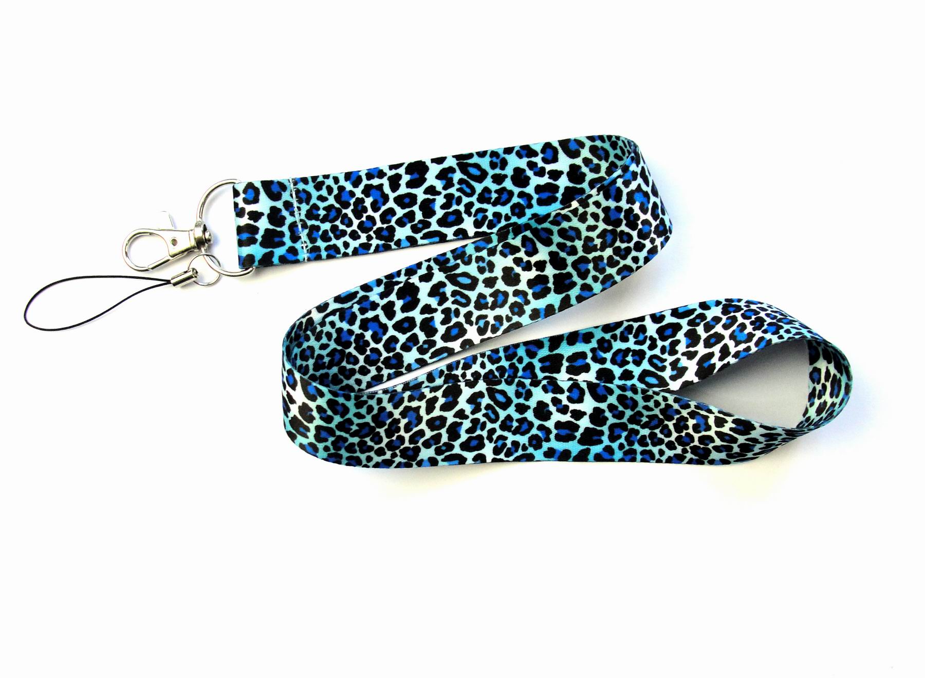 Leopard Phone Lanyard Key Rope Lanyard Neck Lanyard Rope Hang Card Badge Gym Keychain Lanyard Key Material Model Number: 1