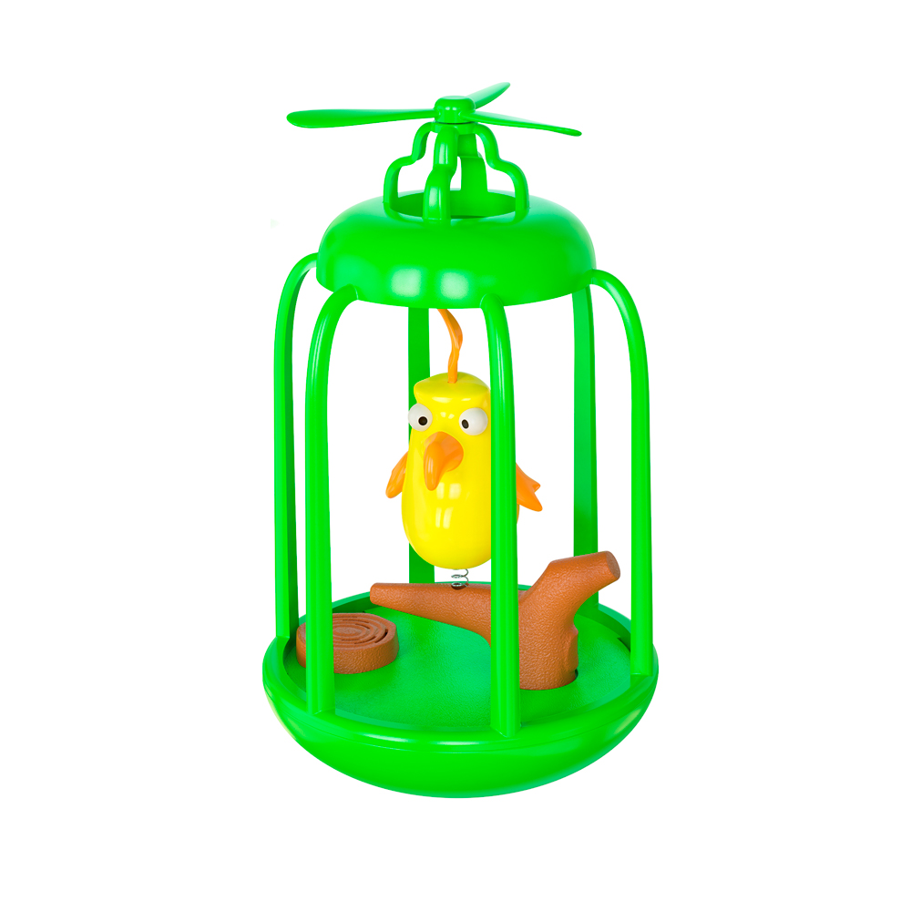 Cage à oiseaux couinants pour chat, jouet Original et amusant, gobelet pour chats et chatons, avec appels d&#39;oiseaux, balançoire Interactive, chasse, produits pour animaux de compagnie: Green