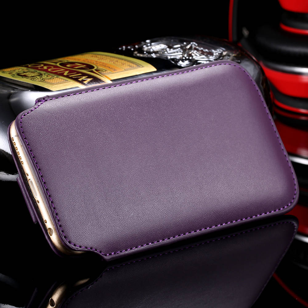 NORTHFIRE 5.5 pouces universel téléphone sac étui pour Huawei P30 Pro PU cuir étuis pour Xiaomi Mi9 luxe affaires Vintage pochette: purple