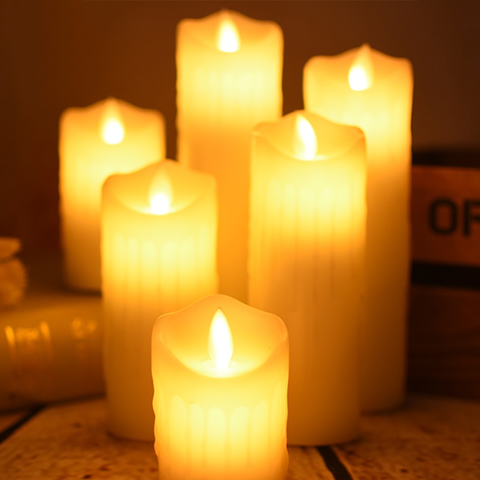 Tear dripping dancing flame led wax candle light,christmas candles supplies,wedding event decorative,Halloween candles props