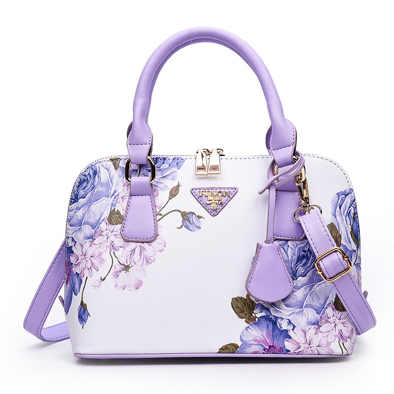 Bolso de la cáscara impresa de , bolsos cruzados para las mujeres, bolsos de las mujeres de Pu, estilo británico, bolso de noche de las señoras, bolsos de lujo: purple