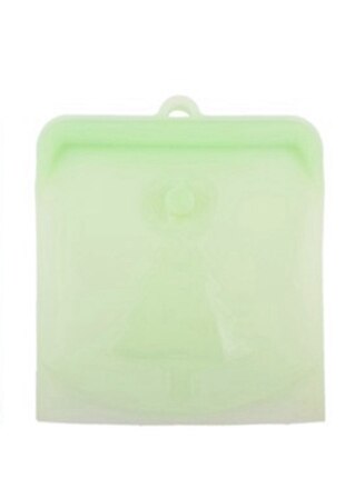 Reusable Silicone Food Bag Leakproof Storage Bag Food-grade Silicone Fresh Bag Containers Food Freezer Snack 500ml/1000ml/1500ml: Light Green / 500ML