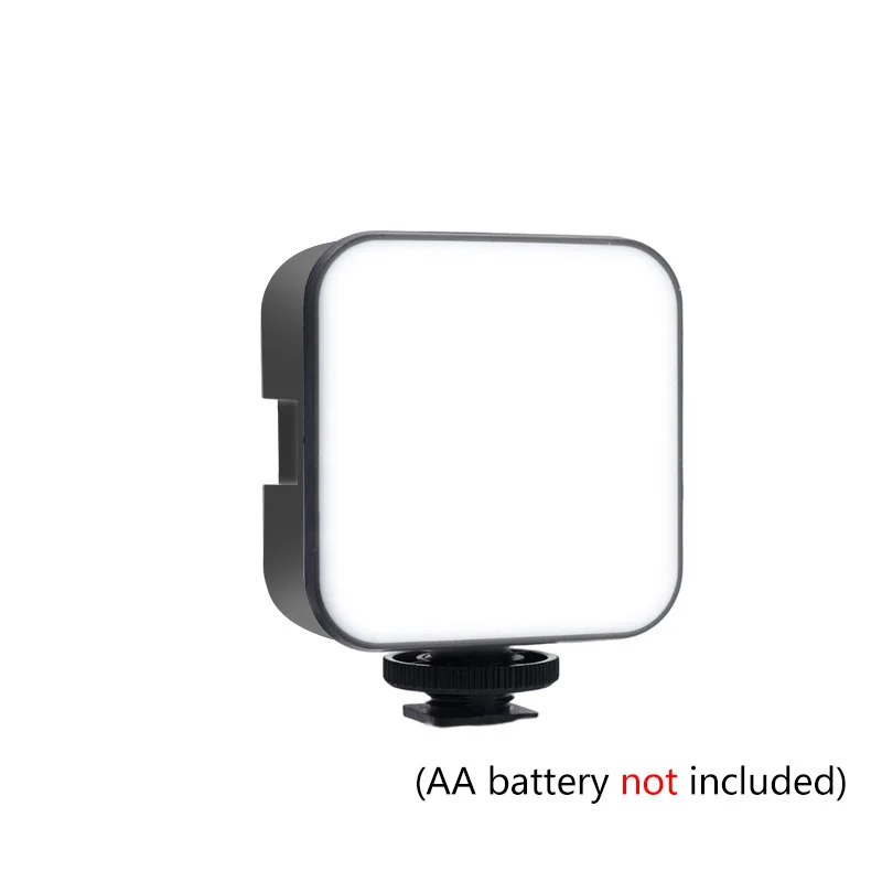 Mini luz LED para Selfie, lámpara de relleno para cámara de vídeo, Panel de luz portátil con Clip para cámara/teléfono/portátil/imagen de tableta/maquillaje/Vlog: Negro