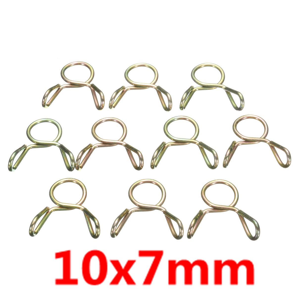 20 stks 7mm Brandstofslangen Tubing Lente Clip Klem voor Motorcycle Boot Atv Scooter