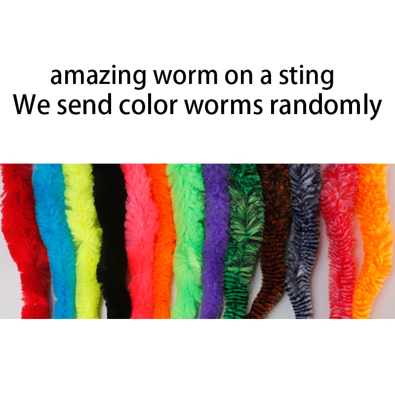 23M Size Worm On A String 100pcs 100 Bulk Toy Magic Plush Material Suitable For Magic Beginners Funny Toys