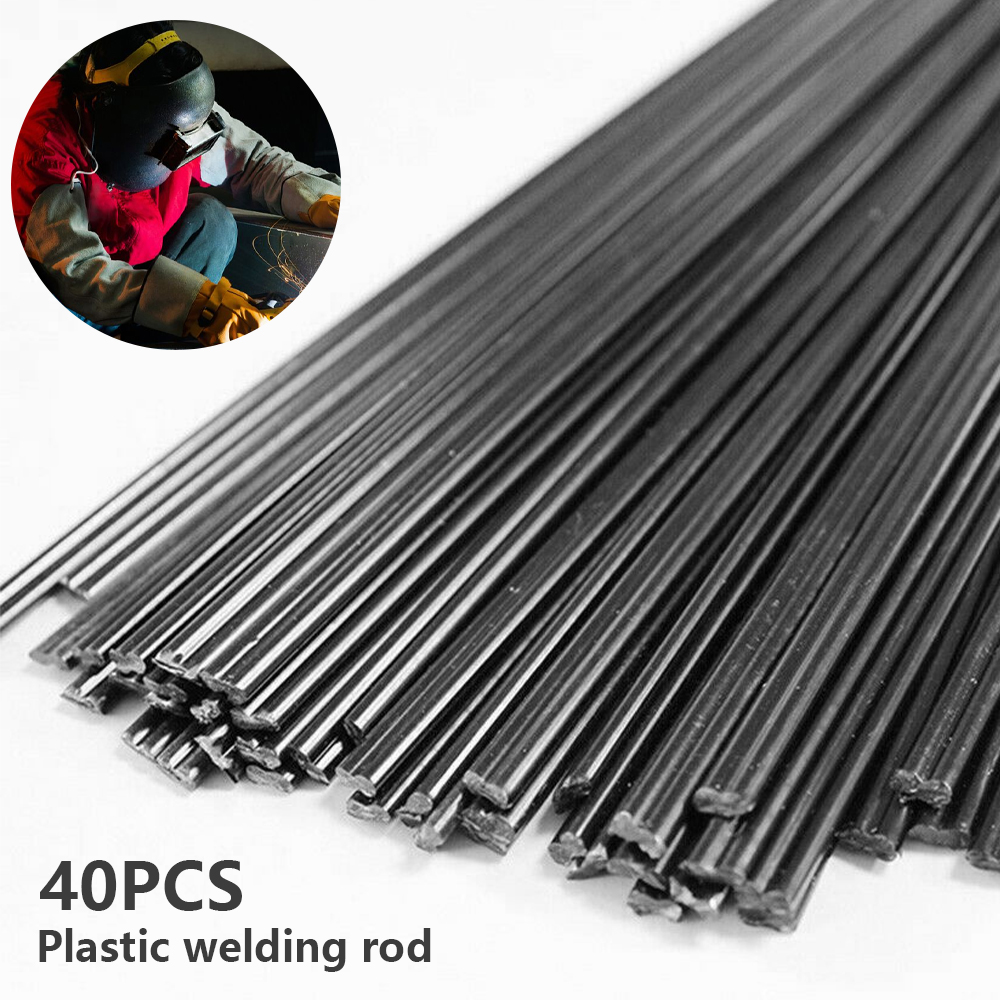 Universal Welding Rods Plastic Welding Strips Polypropylene Soldering Sticks Black Welding Solde Set Repair Tools No Need Powder