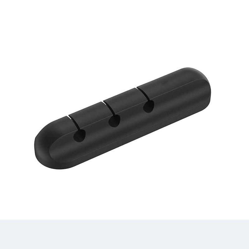 Kabel Houder Siliconen Kabel Organisator Flexibele Usb Winder Management Voor Muis Hoofdtelefoon Oortelefoon Duurzaam Tool: 3 Clips