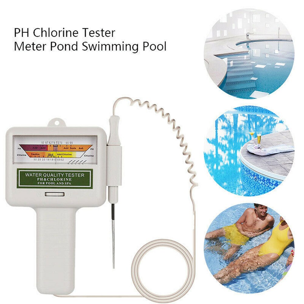 For Chlorine Level Outdoor Beach Swimming Pool Water Spring Portable Handheld Digital PH Tester Home Multifunction