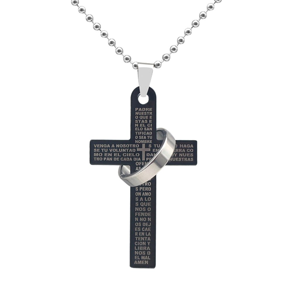 Punk Cool Street Style Necklaces Vintage Gothic Cross Pendant Necklace for Men and Women Hip-pop Neck Chain Jewelry: D