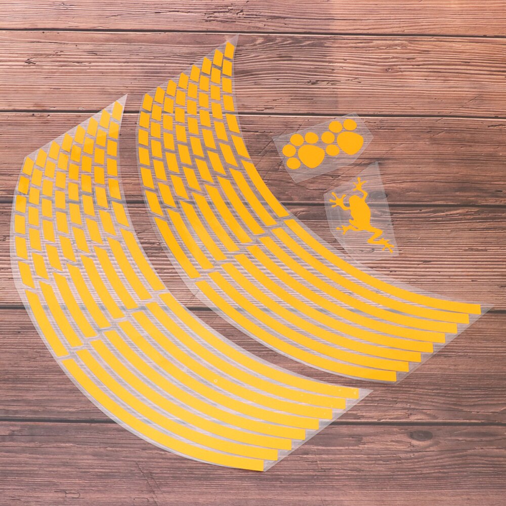 2pcs Motorcycle Wheels Sticker Wheel Hub Sticker Tire Decals Wheels Reflective Stickers for DIY