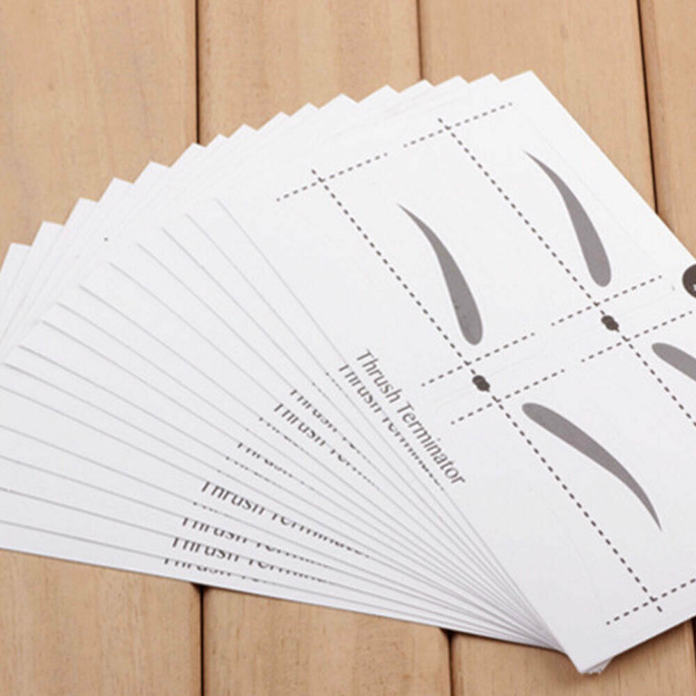 32Pcs/Set Eyebrow Template Stickers Makeup Eyebrow Stencils Drawing Card
