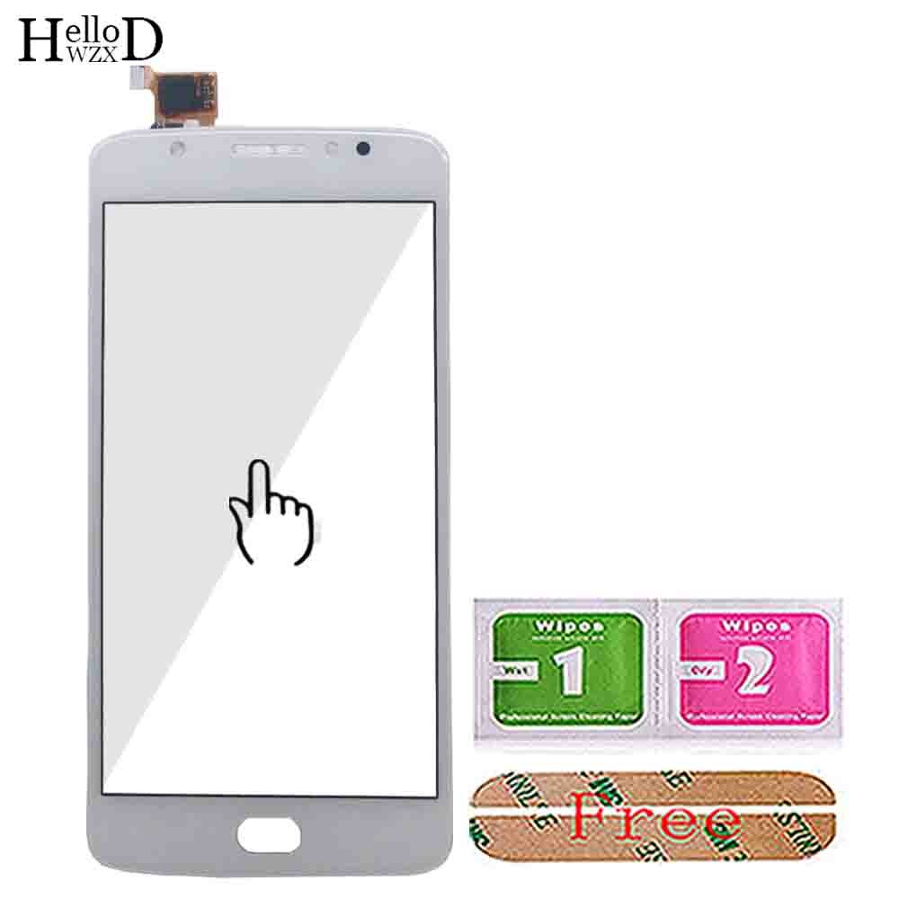 Touch Screen For Motorola Moto E4 XT1762 XT1763 XT1766 XT1767 Touch Screen Digitizer Panel Lens Sensor Front Glass Tools 3M Glue