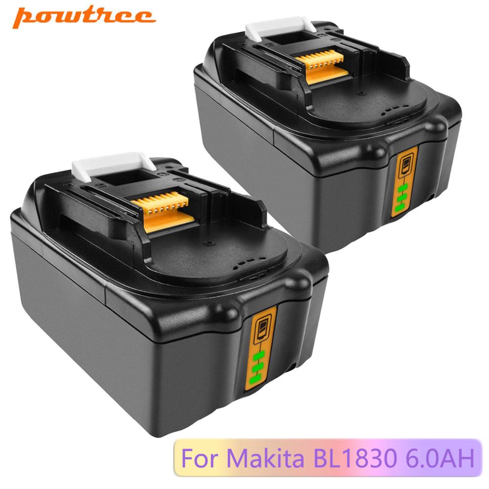 Powtree 18V 9000mAH Replacement For Makita BL1815 BL1820 BL1830 18V LXT Lithium-Ion Cordless Battery