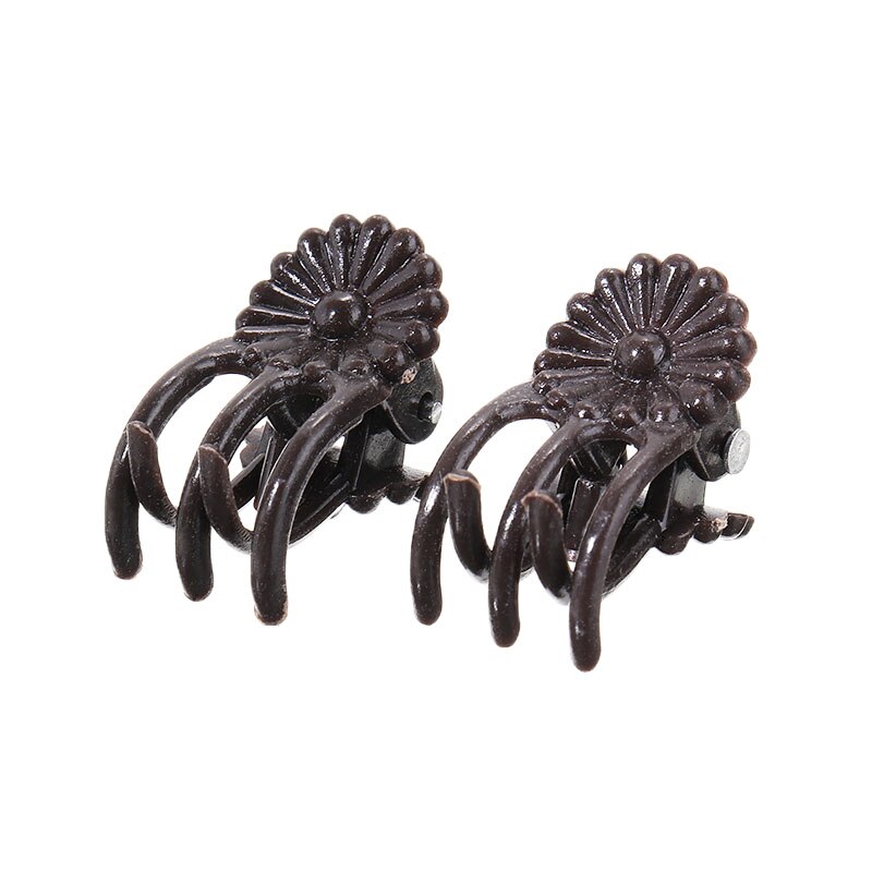 Mini pinzas de plástico para injertos, 100 Uds., color morado oscuro, cinco garras, soporte para plantas, vid, injerto, flor, orquídeas, Herramienta de sujeción fija