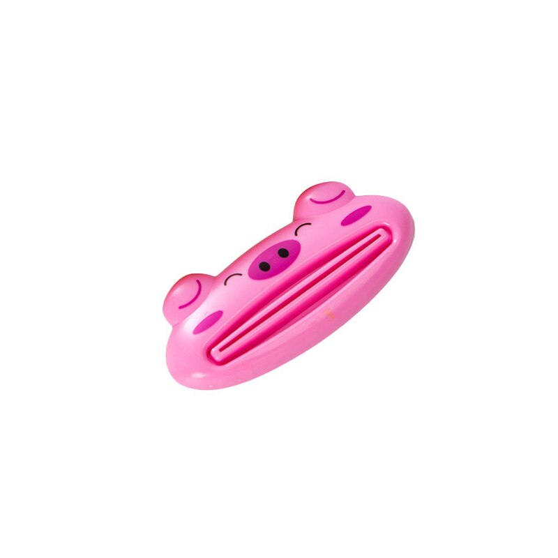 Bathroom Home Toothpaste Cute Tube Rolling Holder Squeezer Easy Cartoon Toothpaste Dispenser Accessories Piggy / Frog / Panda: Pink pig