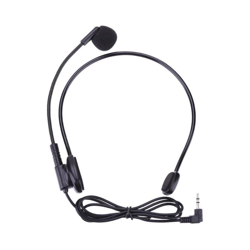 1 m Zwart Bedrade Microfoon Kabel Head-mounted Headset Microfoon Flexibele Bedrade Boom Amplifie Condensator Microfoons