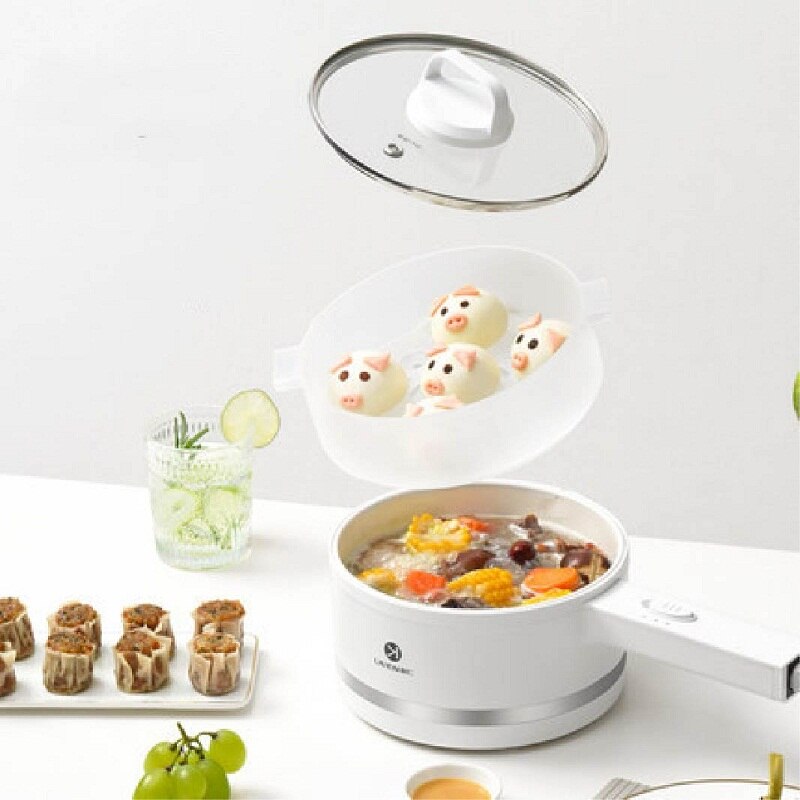 1.5L elektryczny gar robić gotowania Multicooker patelnia patelnia parowar gorący kociołek owsianka zupa kuchenka urządzenie śniadaniowe nie-Stick garnek