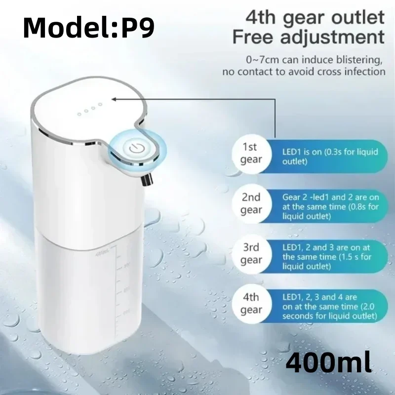 Xiaomi Automatic Soap Dispenser Touchless Foaming Soap Dispenser 380ml USB Rechargeable Electric 4 Level Adjustable For Home: Gold