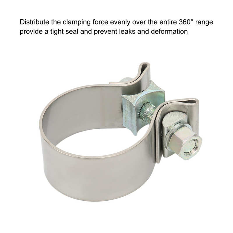 Exhaust Clamps Reliable Sturdy Muffler Clamp High Hardness for Manifold for Downpipe for Header