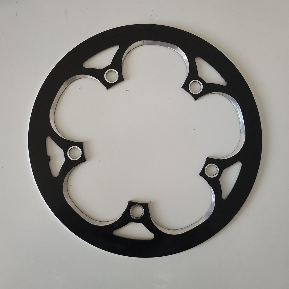 Truyou 130 bcd kjettingdeksel i aluminiumslegering 44t 46t 48t 50t 52t 53t 56t 58t 60t beskytt deksel sykkelkjedekjedehjulbeskyttelse: 130 bcd 48t