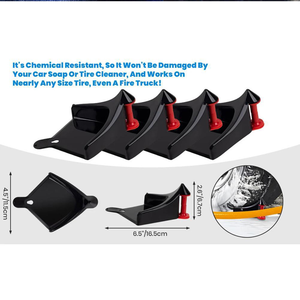 Tubo flessibile scorrevole Cuneo per pneumatici Tubo per lavaggio auto Strumenti anti-pizzico guida per tubi flessibili per auto Ruota Prevenire i dettagli dell'auto/Strumento di lavaggio