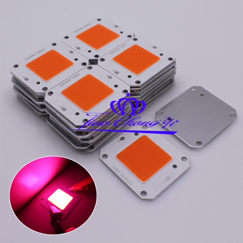 DC12V 50W COB LED Full spectrum 400-840nm High Powe Grow Light for ...