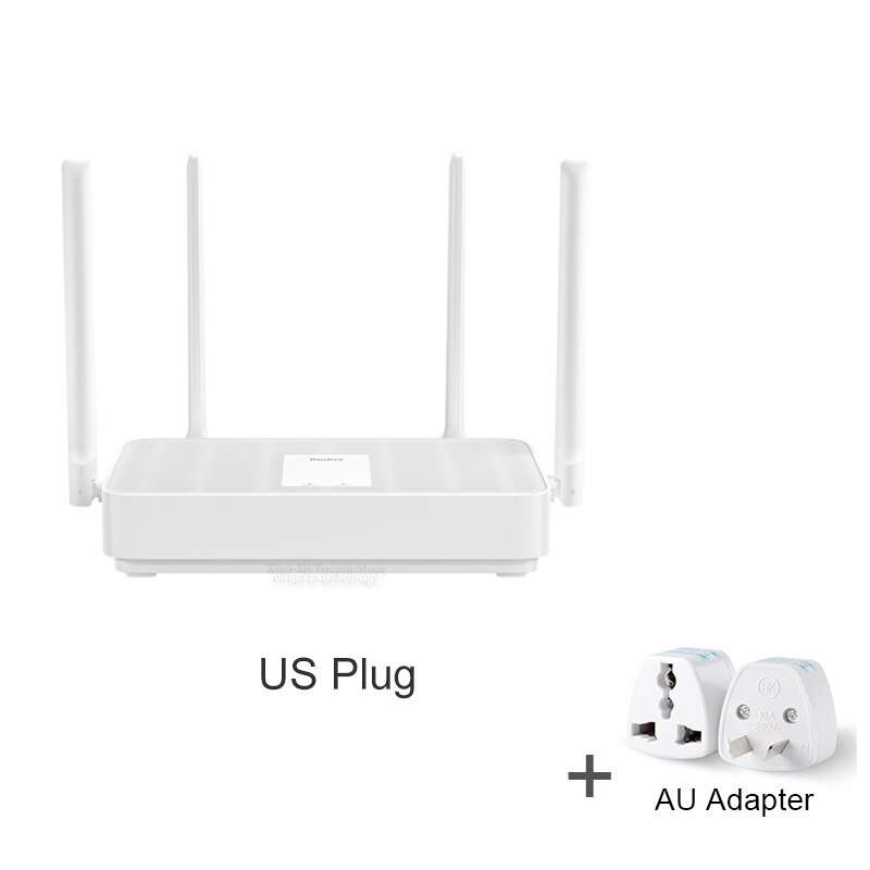 Xiaomi Redmi Router AX5 Wifi 6 1800 5-Core 256M Geheugen Mesh Thuis Iot 4 Signaal Versterker 2.4G 5Ghz Zowel 2 Dual-Band Ofdma: add AU adapter