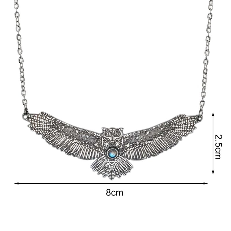 Collier en Zircon pour femme, mignon, hibou, lune, lettre, pendentif, étoiles, exquis, romantique, bijoux de fête de la saint-valentin