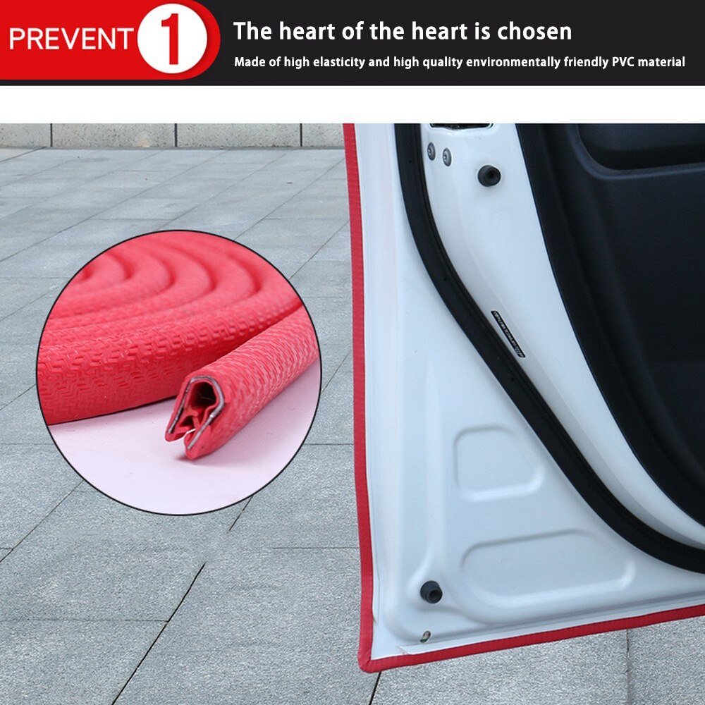 Tira de sellado de goma para coche 3/5/10/15M, accesorios para coche en forma de U, sellos de goma antiruido para automóviles, tiras de sellado a prueba de polvo, estilo de coche