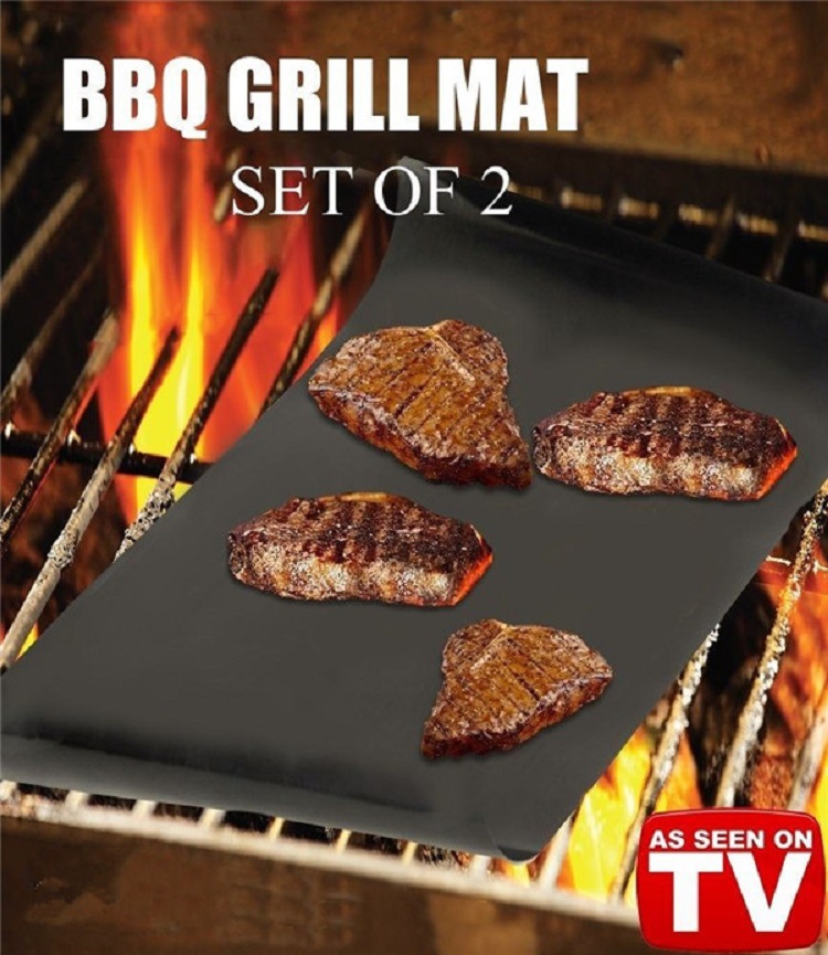 Grill Mat-Set van 2 Anti-aanbak BBQ Grillen Matten-15.8x13 Inch