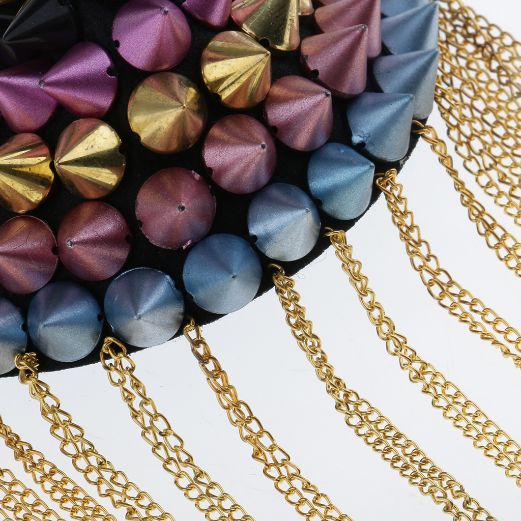 2 stück nietenquasten schulterstück brosche Emblem abzeichen epauletten kostüm